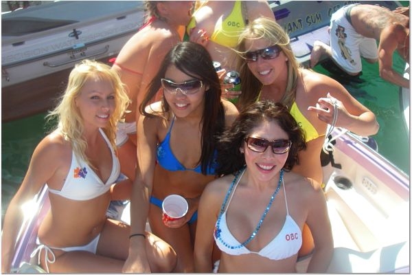 Nice Group Of Girls On Boat